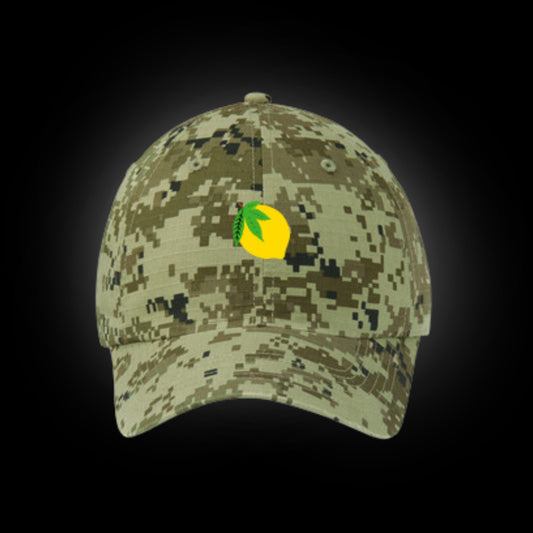Lemon Flex Camo Hat - Green