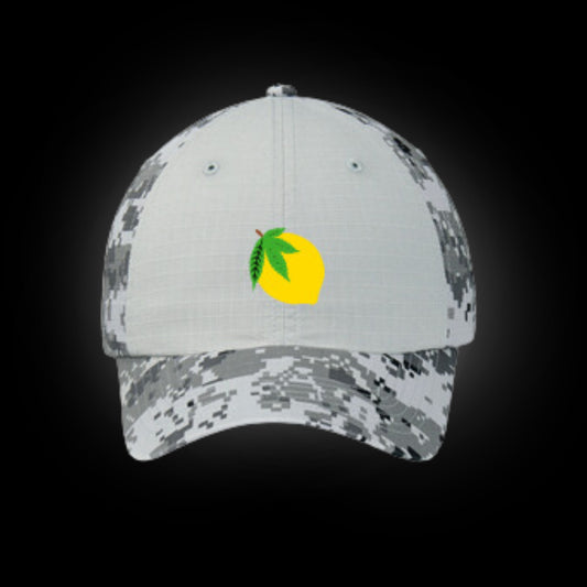 Lemon Flex Camo Hat - Grey