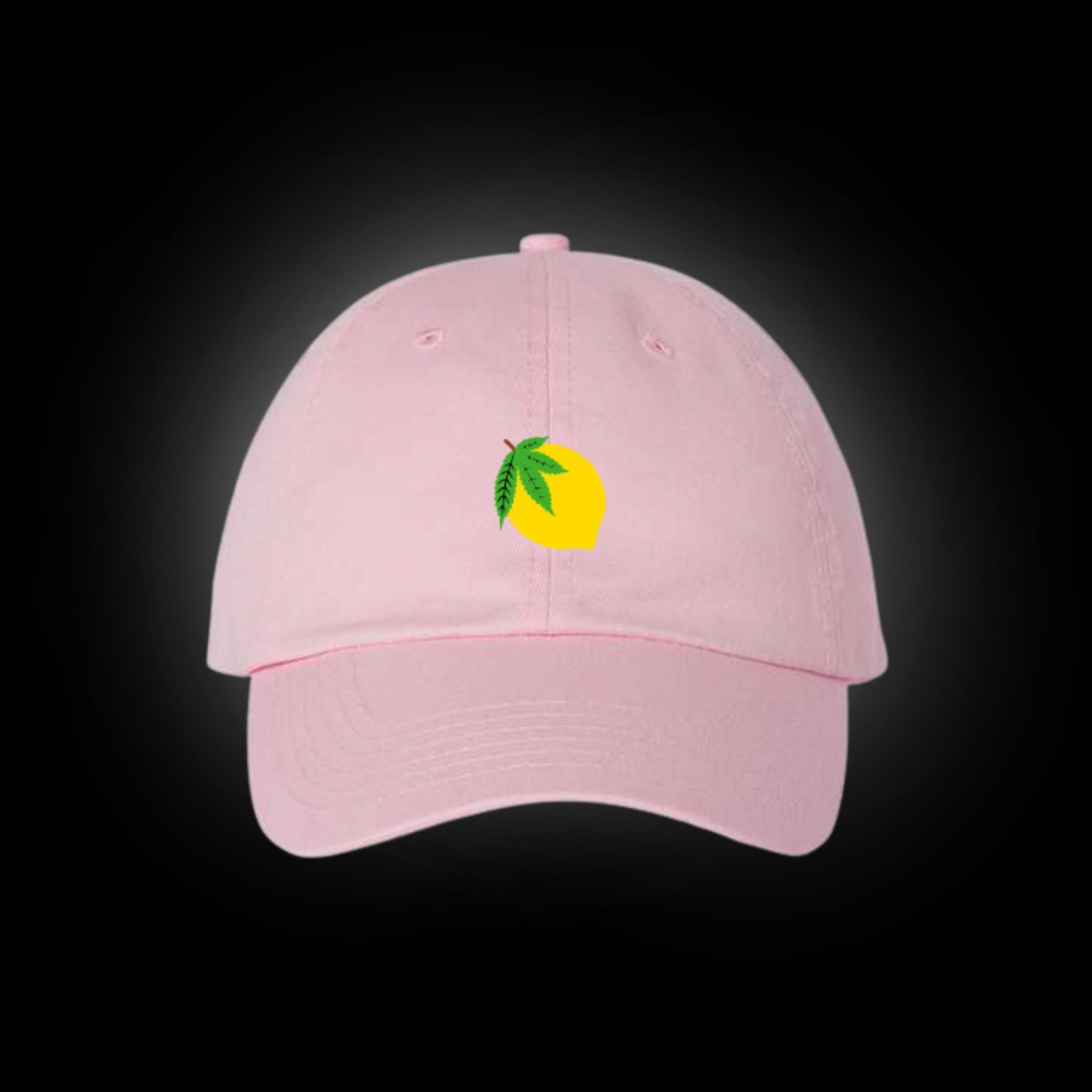 Lemon Dad Hat - Light Pink