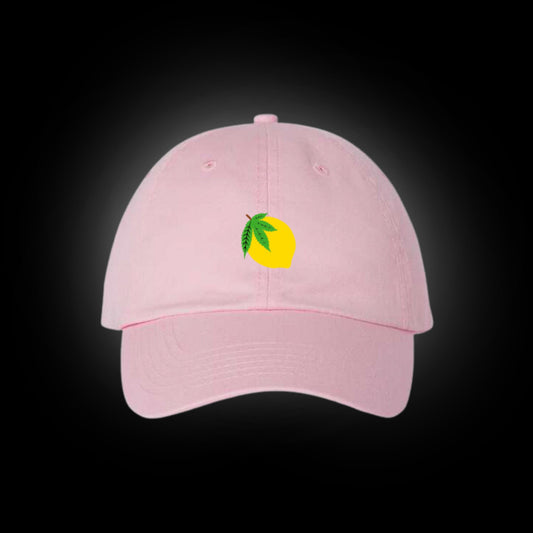Lemon Dad Hat - Light Pink