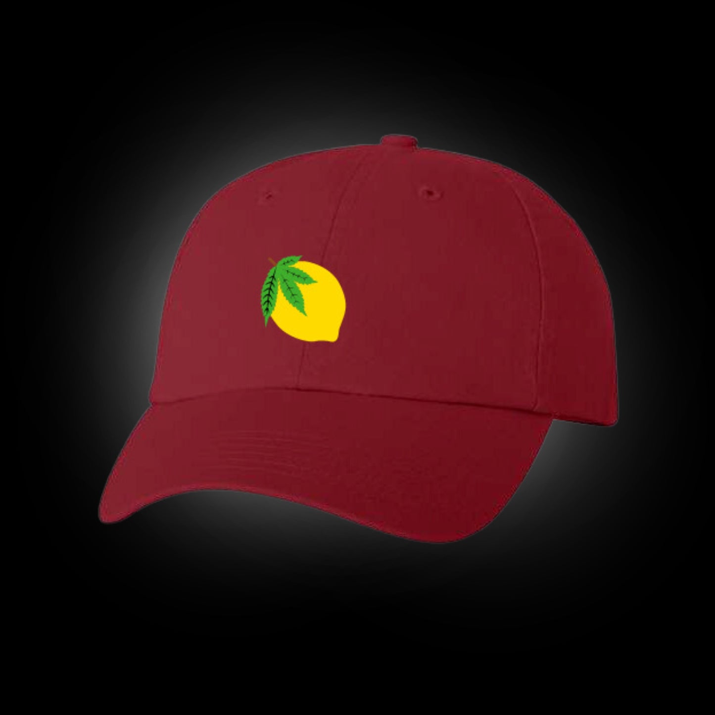 Lemon Dad Hat - Cardinal